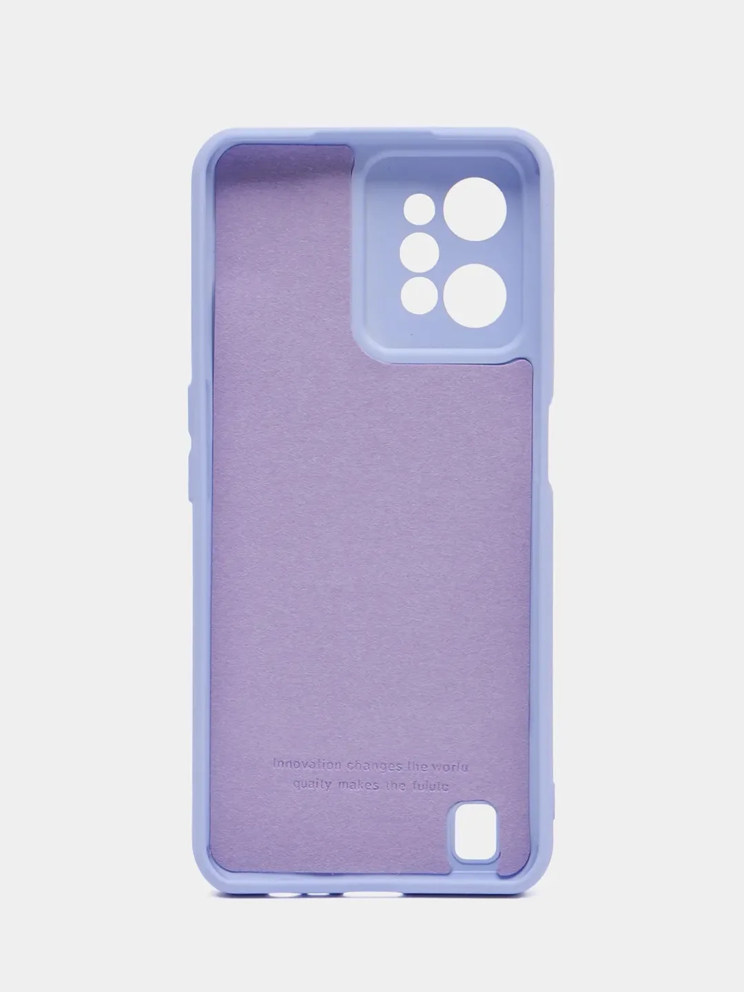 Лавандовый чехол Silicone Cover для Realme C31 / Реалми С30 силиконовый