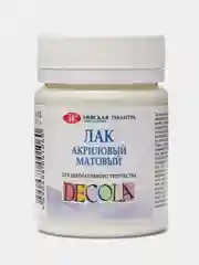 Прозрачный лак акриловый, глянцевый, матовый, Decola, 50 мл