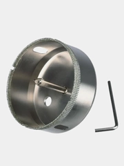 Коронка по стеклу и керамике VertexTools 68 х 55, с центрирующим сверлом CRv