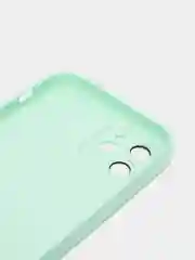 Салатовый чехол для iPhone 11, 12 Pro, 13 Pro, стеклянный, силиконовый, с защитой линзы камеры