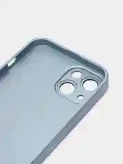 Светло-синий чехол для iPhone 11, 12 Pro, 13 Pro, стеклянный, силиконовый, с защитой линзы камеры