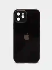 Черный чехол для iPhone 11, 12 Pro, 13 Pro, стеклянный, силиконовый, с защитой линзы камеры