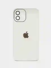 Белый чехол для iPhone 11, 12 Pro, 13 Pro, стеклянный, силиконовый, с защитой линзы камеры