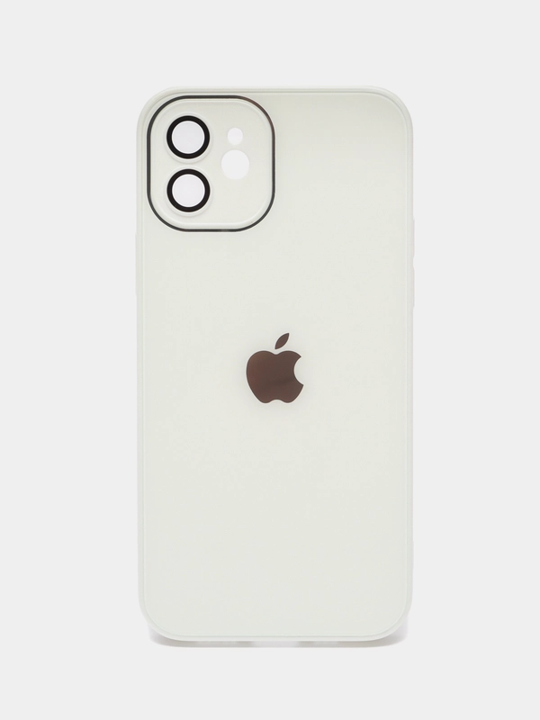 Чехол для iPhone 11, 12 Pro, 13 Pro, стеклянный, силиконовый, с защитой линзы камеры