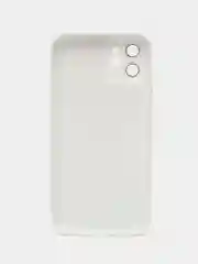 Белый чехол для iPhone 11, 12 Pro, 13 Pro, стеклянный, силиконовый, с защитой линзы камеры