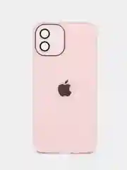 Розовый чехол для iPhone 11, 12 Pro, 13 Pro, стеклянный, силиконовый, с защитой линзы камеры