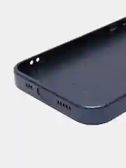 Темно-синий чехол для iPhone 11, 12 Pro, 13 Pro, стеклянный, силиконовый, с защитой линзы камеры