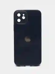 Темно-синий чехол для iPhone 11, 12 Pro, 13 Pro, стеклянный, силиконовый, с защитой линзы камеры