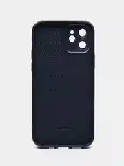 Темно-синий чехол для iPhone 11, 12 Pro, 13 Pro, стеклянный, силиконовый, с защитой линзы камеры