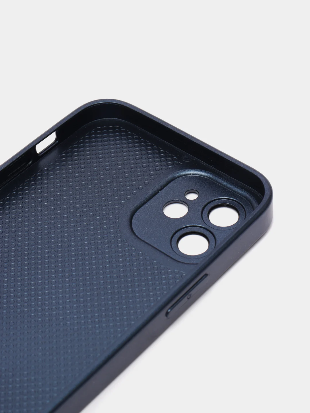 Темно-синий чехол для iPhone 11, 12 Pro, 13 Pro, стеклянный, силиконовый, с защитой линзы камеры