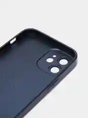 Темно-синий чехол для iPhone 11, 12 Pro, 13 Pro, стеклянный, силиконовый, с защитой линзы камеры