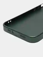 Тёмно-зелёный чехол для iPhone 11, 12 Pro, 13 Pro, стеклянный, силиконовый, с защитой линзы камеры