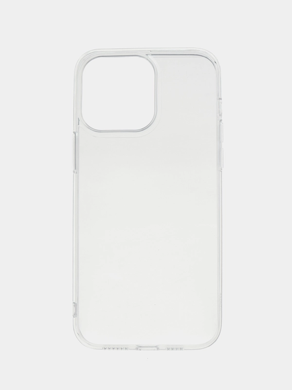 Силиконовый чехол накладка для iPhone 14 Pro / 14 Plus / 14 Pro Max, прозрачный