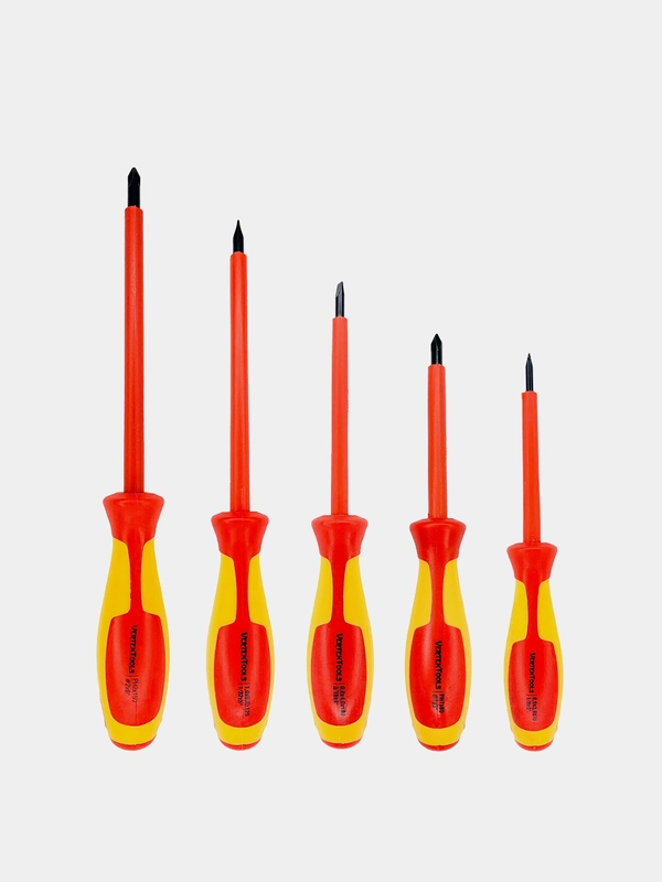 Набор отверток диэлектрических VertexTools, 5 штук