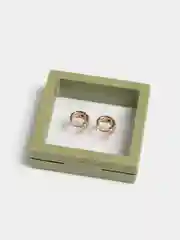 Сережки-кольца со стразами