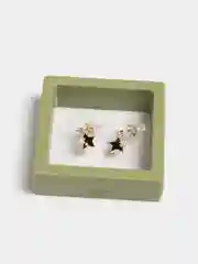 Серьги женские под золото со звездами