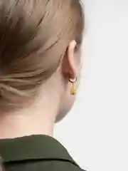 Серьги шарики, в золотом цвете