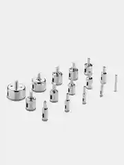 Набор алмазных коронок по стеклу и керамике DEKO DHS01, 15pcs (Diamond Bit Glass) 6-50мм