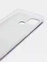 Серый меланж чехол Realme C21 Реалми С21 силиконовый с рисунком