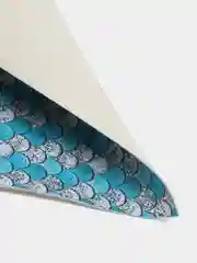 Лазурный кожзам "Чешуя", 20*33 см