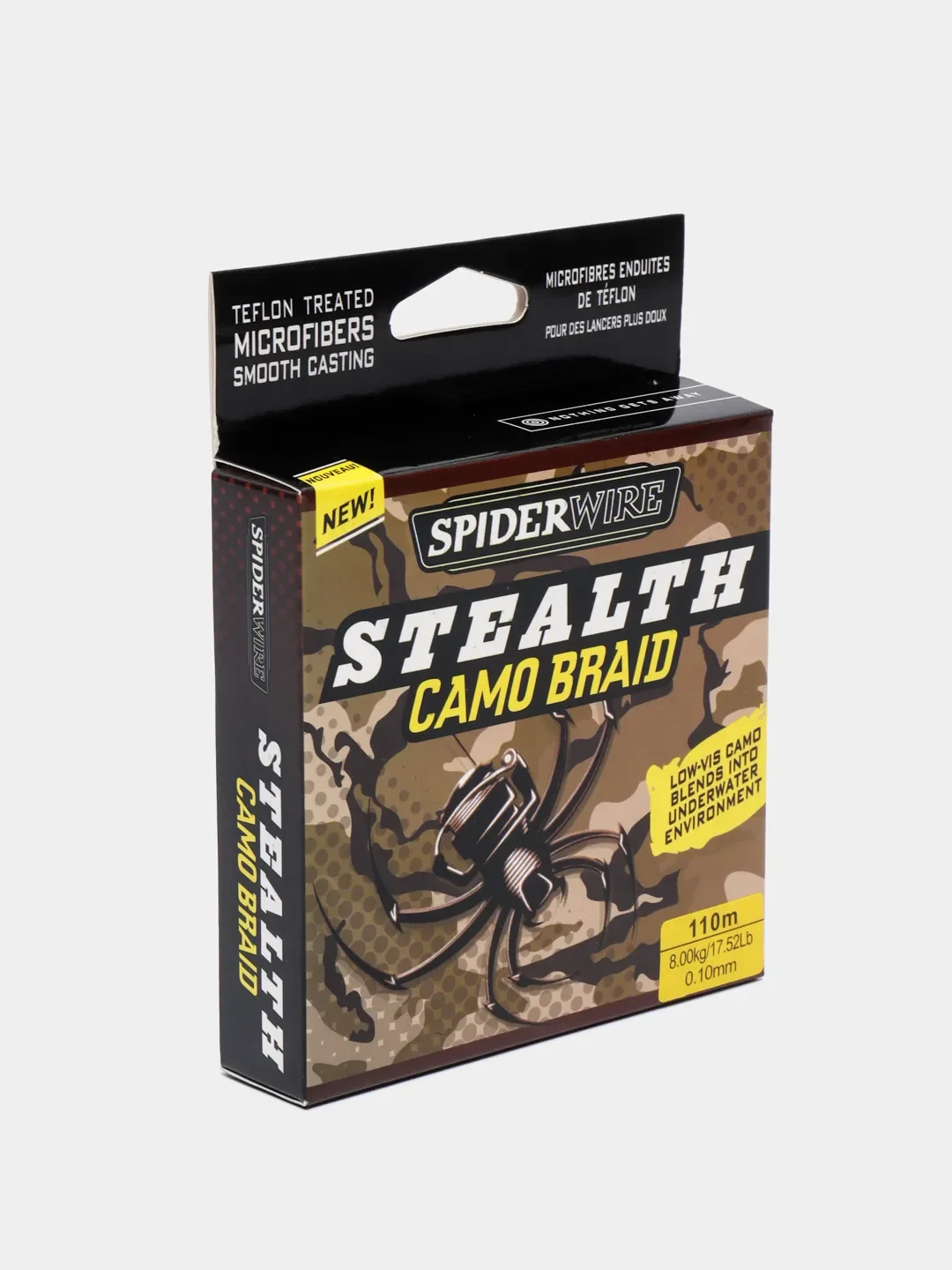 Плетеный шнур для рыбалки SPIDER WIRE Stealth camo braid, 110 м
