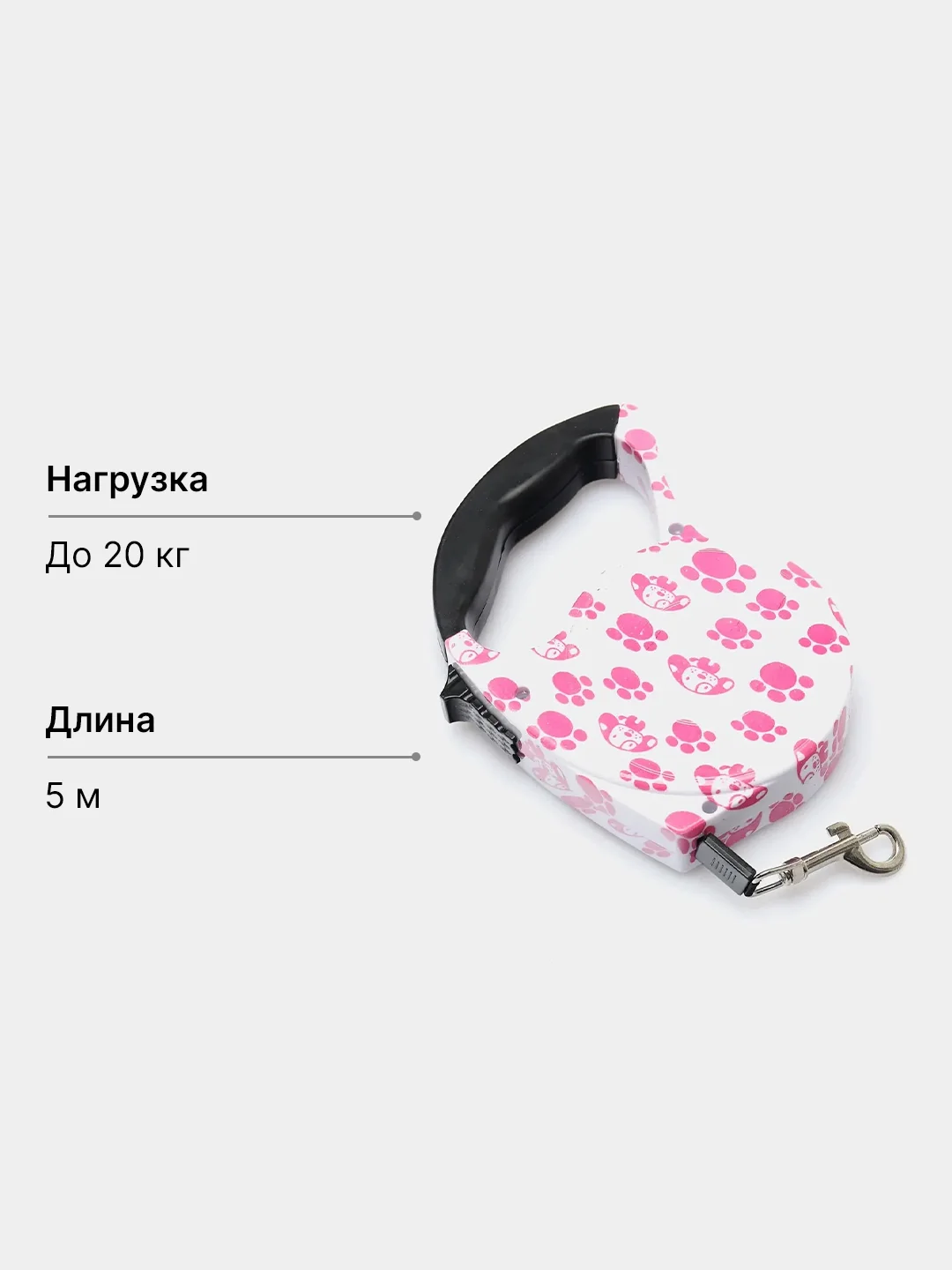 Оливковый поводок рулетка для собак до 15 кг, 5 метров, ленточный поводок для мелких и средних пород
