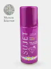 Золотой лак для волос с блестками сильной фиксации "Sujet", 100 мл