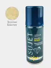 Золотой лак для волос с блестками сильной фиксации "Sujet", 100 мл