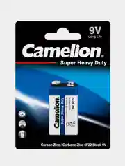 Батарейка солевая Camelion 6F22-BP1B Super Heavy Duty BLUE, 9V, тип Крона, 1 штука