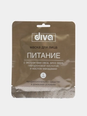 Маска для лица на тканевой основе "Питание", Diva