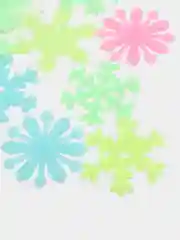 Ледяной наклейки для декора снежинка светящиеся в темноте 50 шт