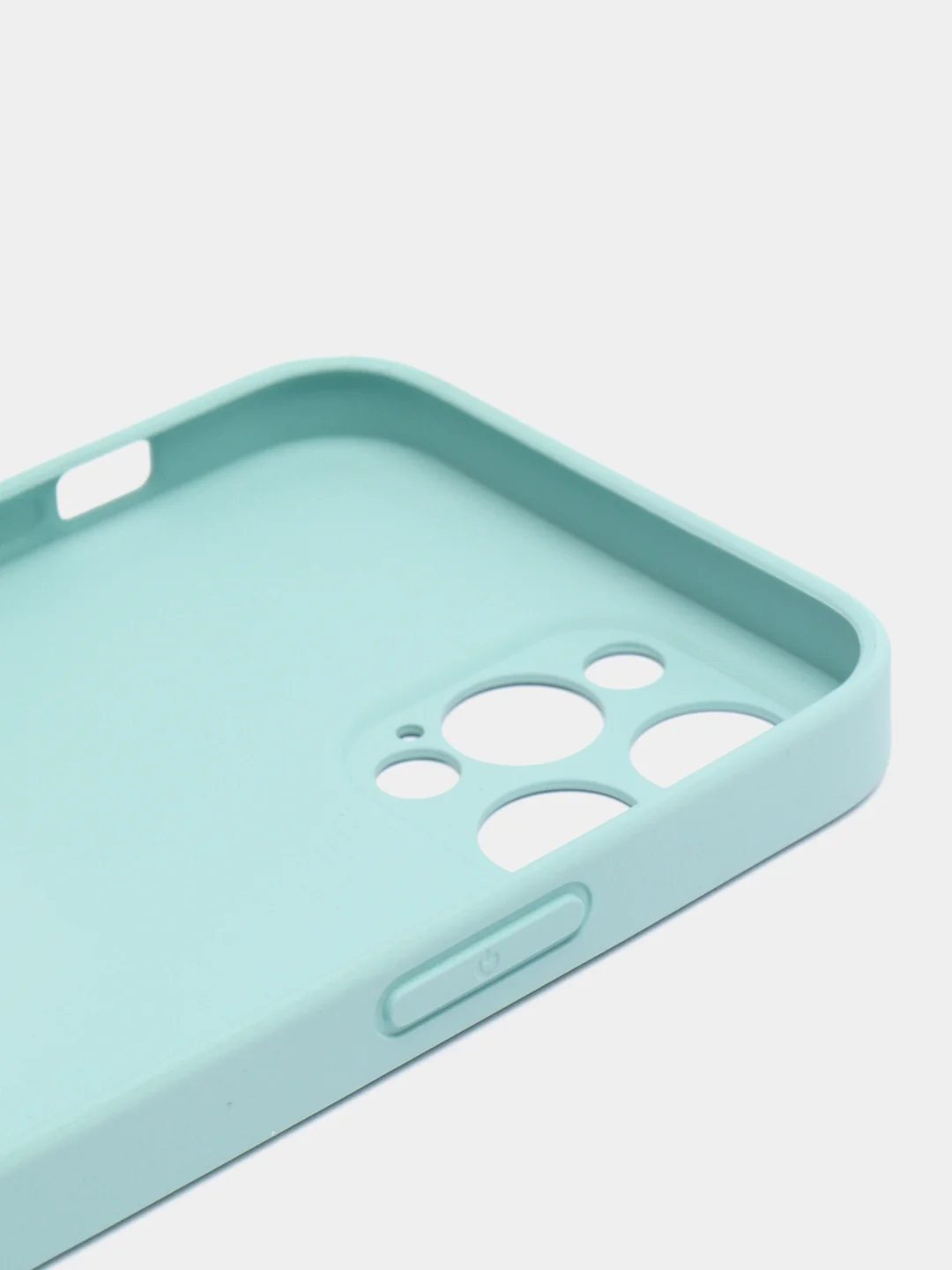 Бирюзовый чехол силиконовый для iPhone 7/8/7 Plus/11/12/13 Pro Max/12 Pro, со стеклянной панелью