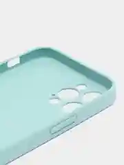 Бирюзовый чехол силиконовый для iPhone 7/8/7 Plus/11/12/13 Pro Max/12 Pro, со стеклянной панелью