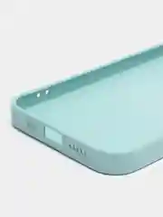 Бирюзовый чехол силиконовый для iPhone 7/8/7 Plus/11/12/13 Pro Max/12 Pro, со стеклянной панелью