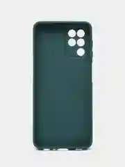 Тёмно-зелёный чехол для Samsung A12, A32, A22, M12, M32 с картинкой / рисунком