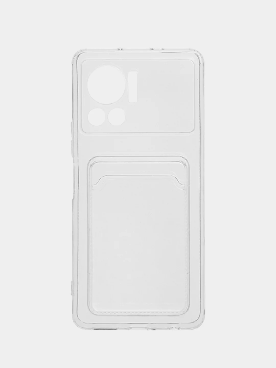 Прозрачный чехол с защитой камеры и карманом для пластиковой карты INFINIX NOTE 12 VIP