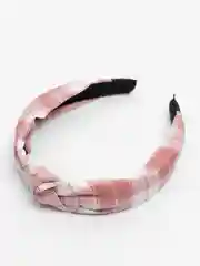 Пастельно-коралловый ободок для волос