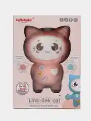 Розовый интерактивная музыкальная игрушка-ночник котенок "Link-link cat"