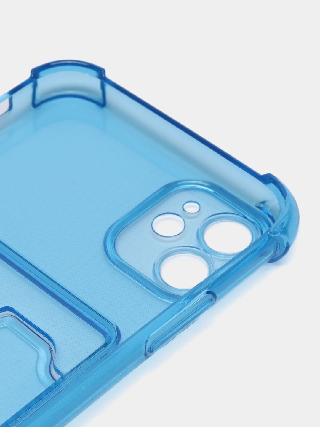 Небесно-голубой чехол с карманом для карт iPhone XR, 11, 12, 13, 14, Pro, Pro Max, Plus, 7, 8, айфон