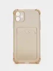 Горчичный чехол с карманом для карт iPhone XR, 11, 12, 13, 14, Pro, Pro Max, Plus, 7, 8, айфон