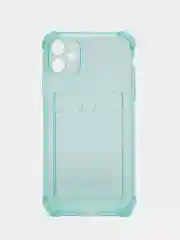 Зеленый чехол с карманом для карт iPhone XR, 11, 12, 13, 14, Pro, Pro Max, Plus, 7, 8, айфон