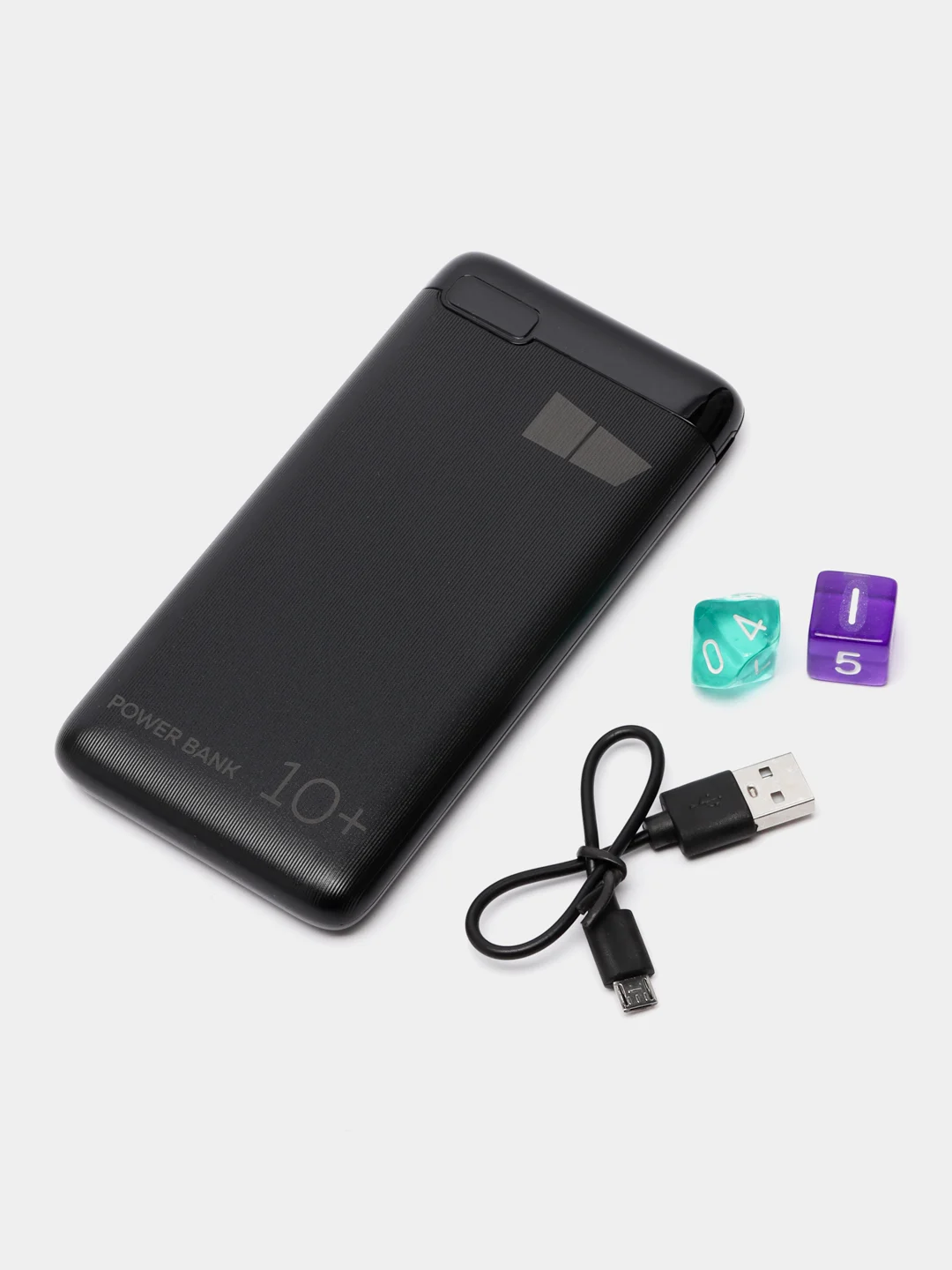 Черный внешний аккумулятор More Choice PB32S-10, 10000 мАч, быстрая зарядка 20 W