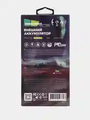 Черный внешний аккумулятор More Choice PB32S-10, 10000 мАч, быстрая зарядка 20 W