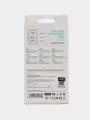 Белый зарядное устройство Borofone BA58A для iPhone, 2USB, быстрая зарядка 2.4A