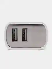 Белый зарядное устройство Borofone BA58A для iPhone, 2USB, быстрая зарядка 2.4A