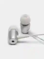 Белый наушники проводные Celebrat G1, с микрофоном, вакуумные