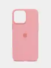 Пастельно-коралловый чехол Silicone Case для iPhone 13 Pro Max с закрытым низом