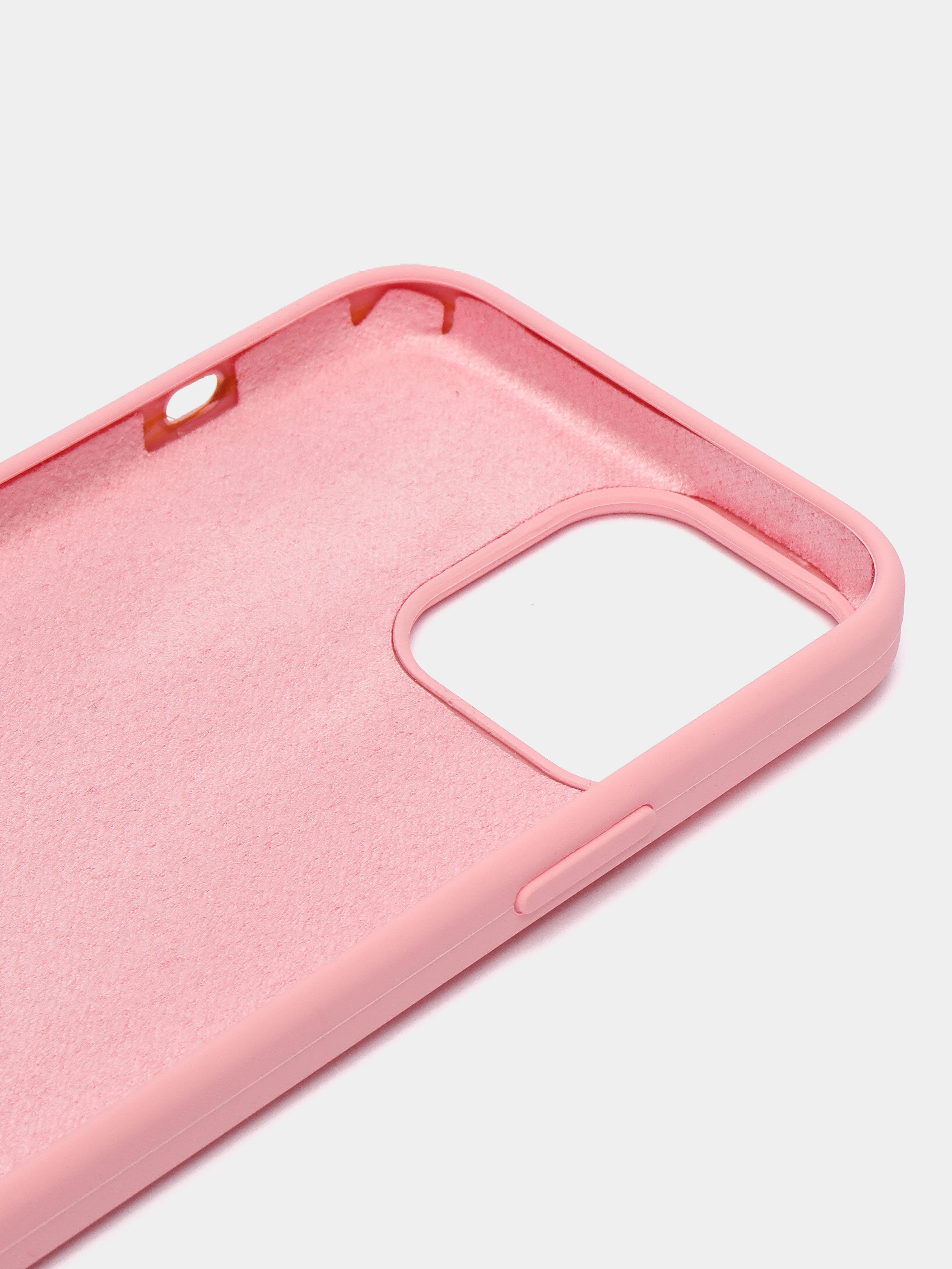 Пастельно-коралловый чехол Silicone Case для iPhone 13 Pro Max с закрытым низом