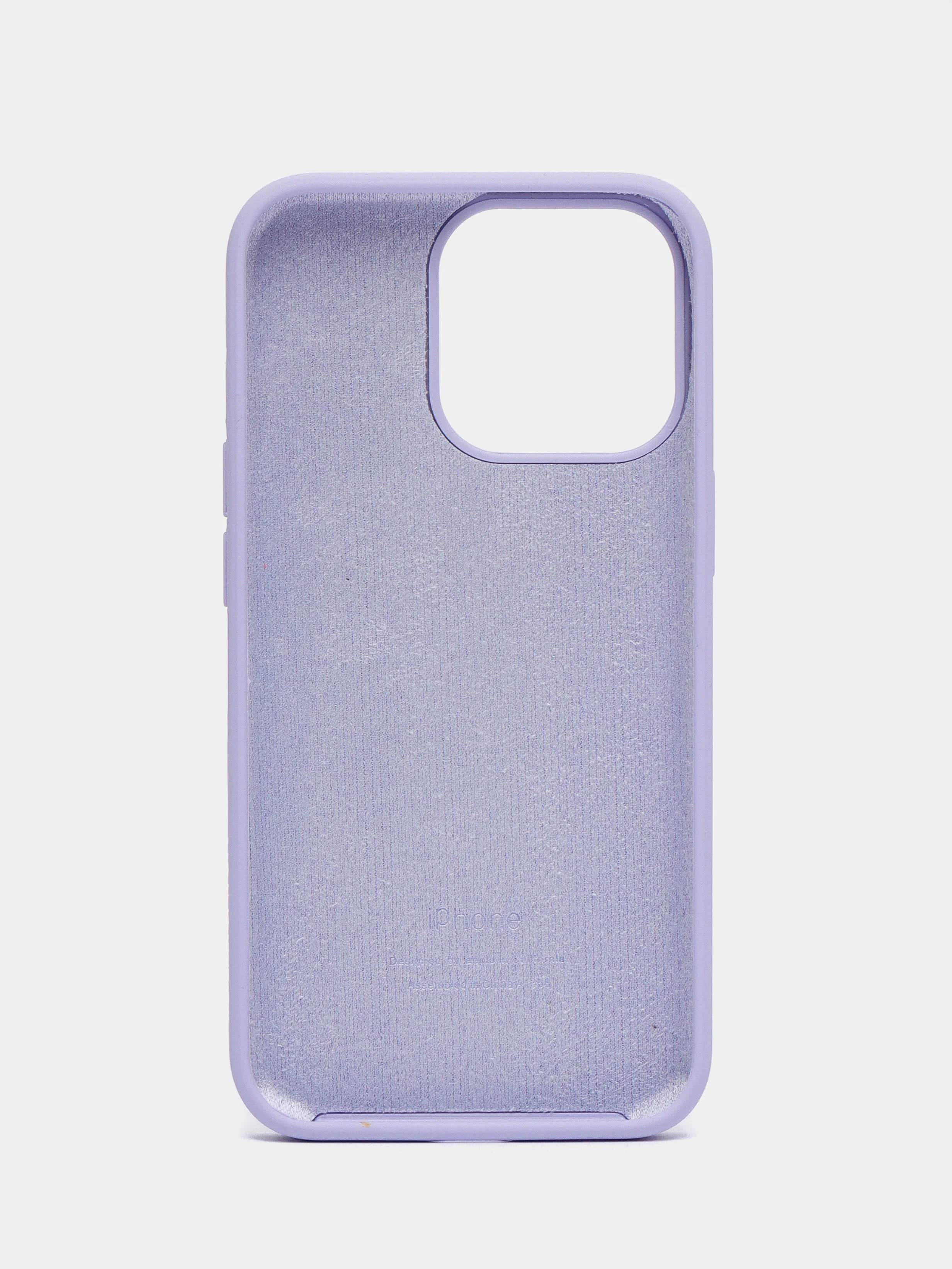 Лавандовый чехол Silicone Case для iPhone 13 Pro с закрытым низом