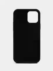 Черный чехол Silicone Case для iPhone 12 / iPhone 12 Pro, закрытый низ